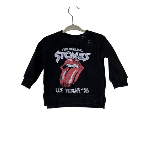 THE ROLLING STONES Unisex Baby US Tour “78” Sweatshirt / Size: 6-9 Months - Picture 1 of 4